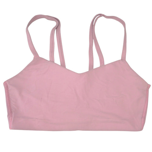 All In Motion Womens Mauve Pink Double Strap V-Neck Sports Bra Size S