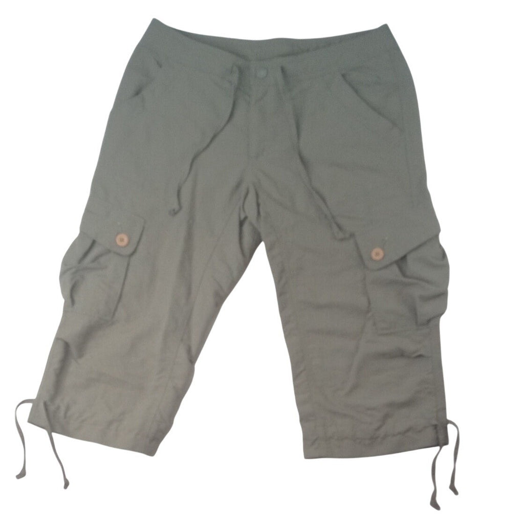 The North Face Womens Cargo Capri Pants Khaki Outdoor Casual Size 8