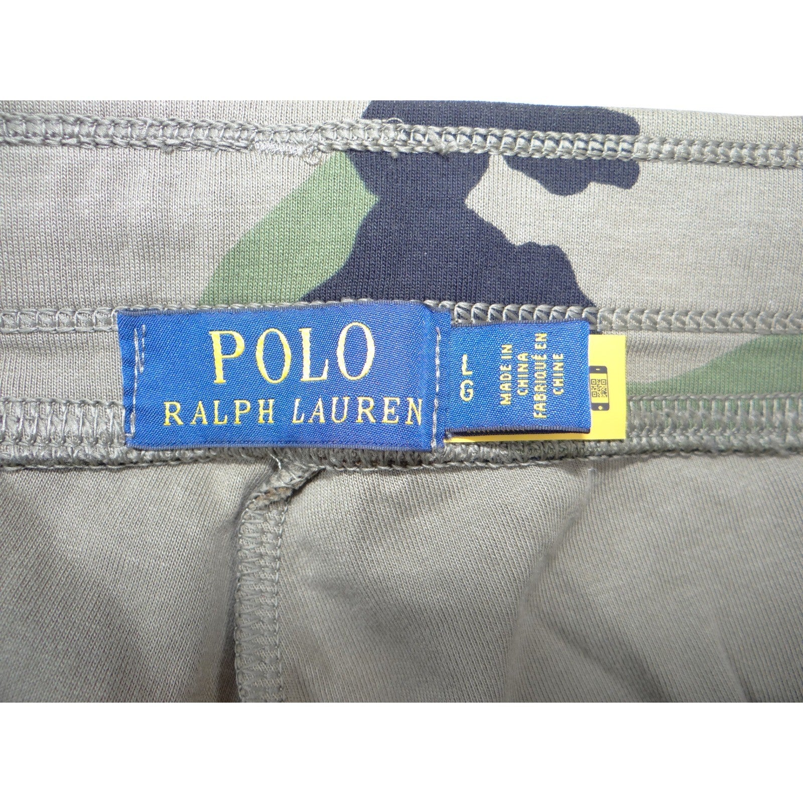 Polo Ralph Lauren Mens Camo Pony Player Jogger Sweatpants Green Brown Large L