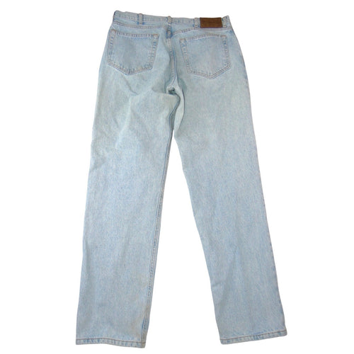 Calvin Klein Vintage Mens Light Wash Straight Leg Relaxed Denim Jeans 34x32