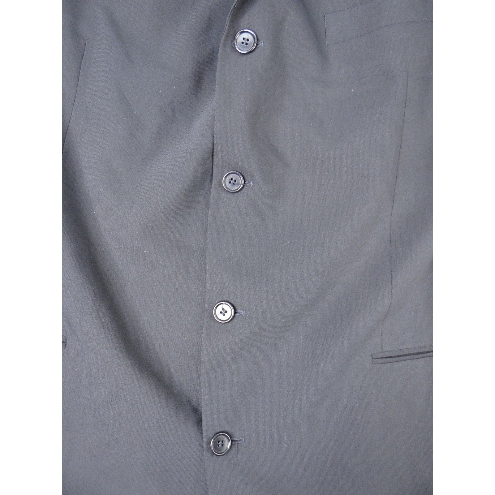 Hugo Boss Barneys New York Mens Charcoal Gray Wool Blend Blazer Jacket
