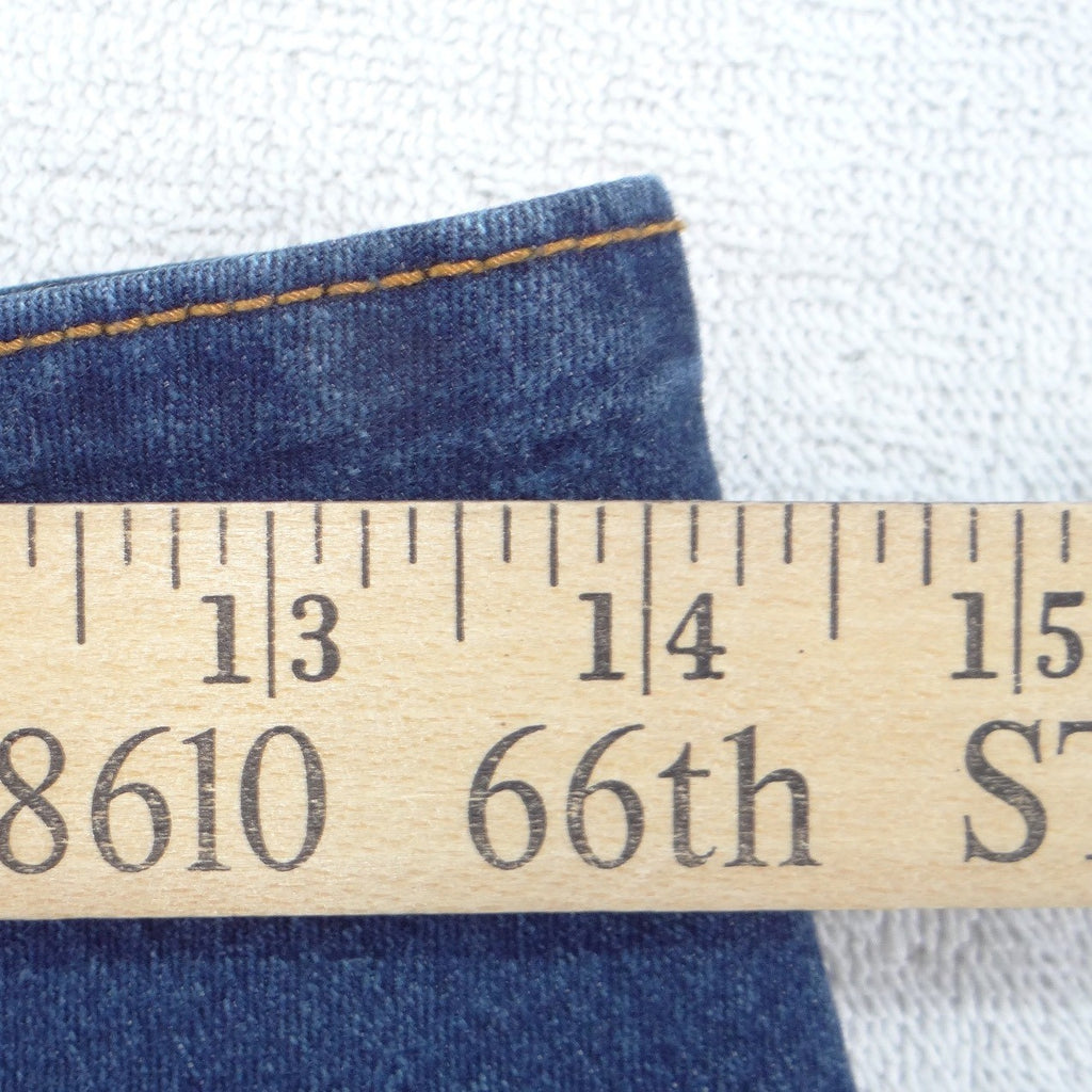 Silver Diva Womens Y2K High Waist Bermuda Denim Shorts Dark Wash Braided Size 7