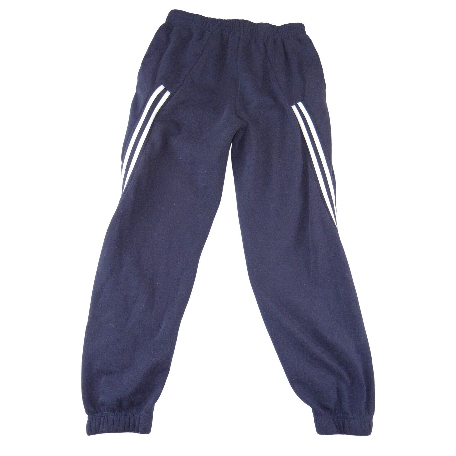 Athletico Mens Navy Blue Fleece Joggers Striped Sweatpants Size L