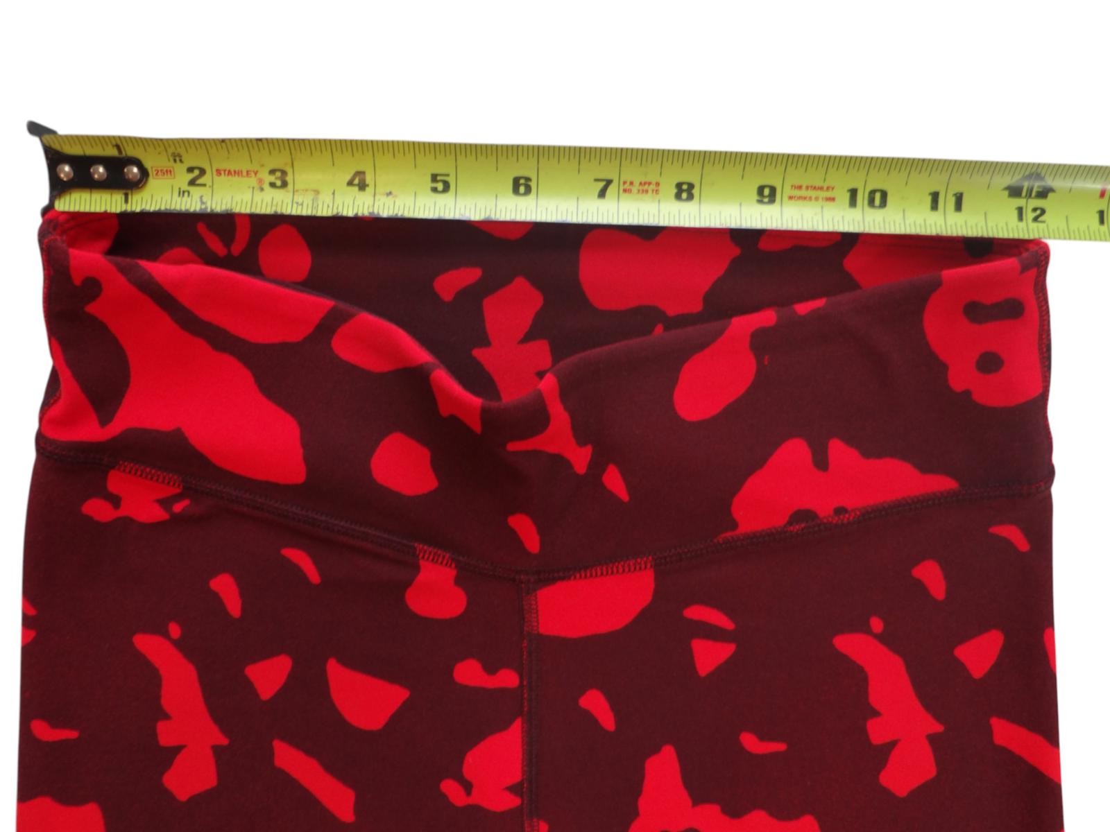Fabletics Red Patterned Leggings - Stylish & Comfortable