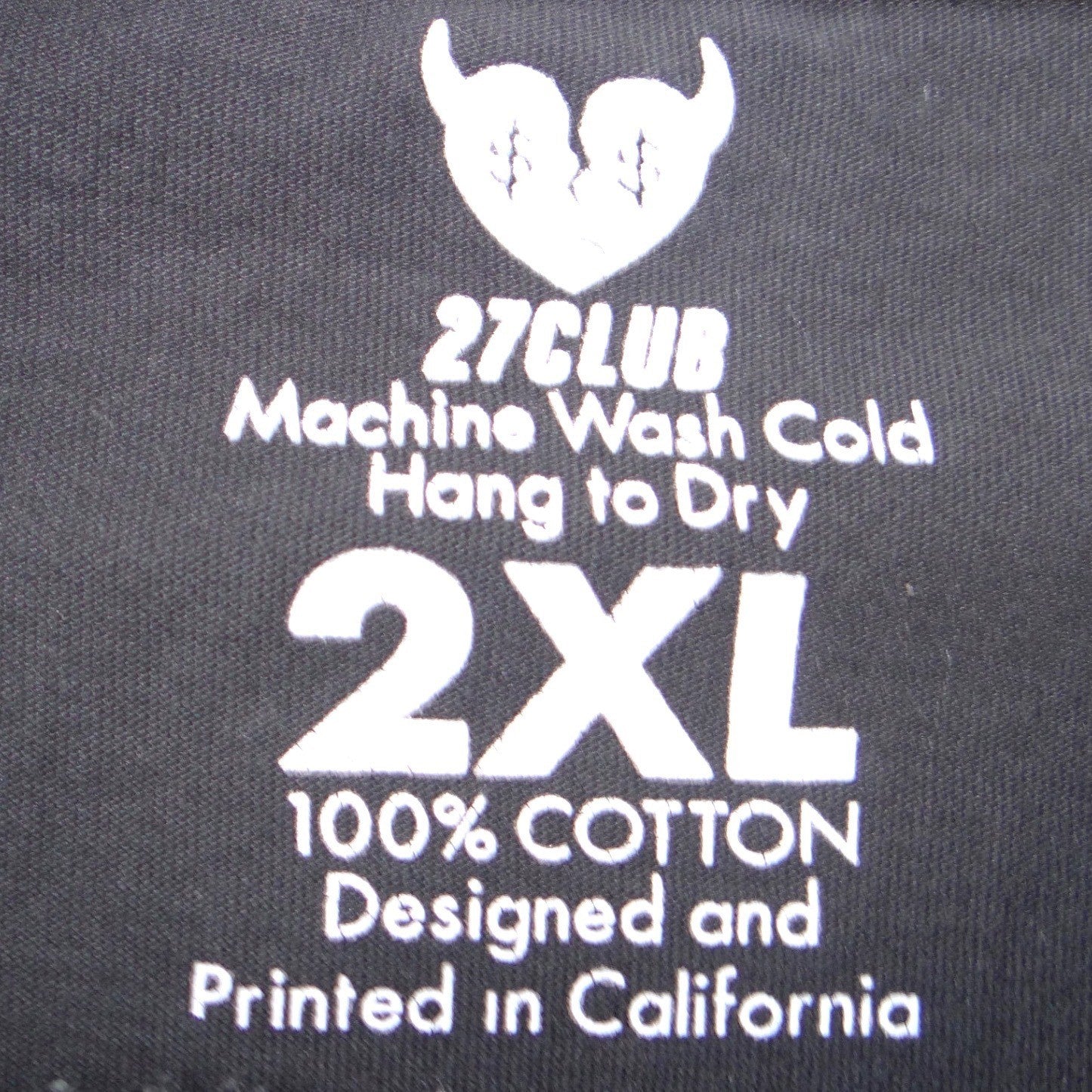 27Club Mens 2XL Black Graphic T-Shirt Broken Heart Rib Cage Floral Butterfly