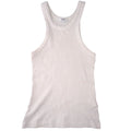 AGOLDE Ribbed Tank Top Ivory Off-White Racerback Scoop Neck Small