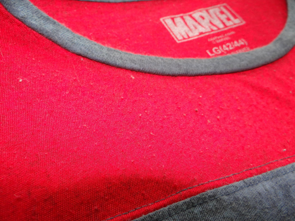 Marvel Deadpool Graphic Tee - Men's Red & Gray Shirt