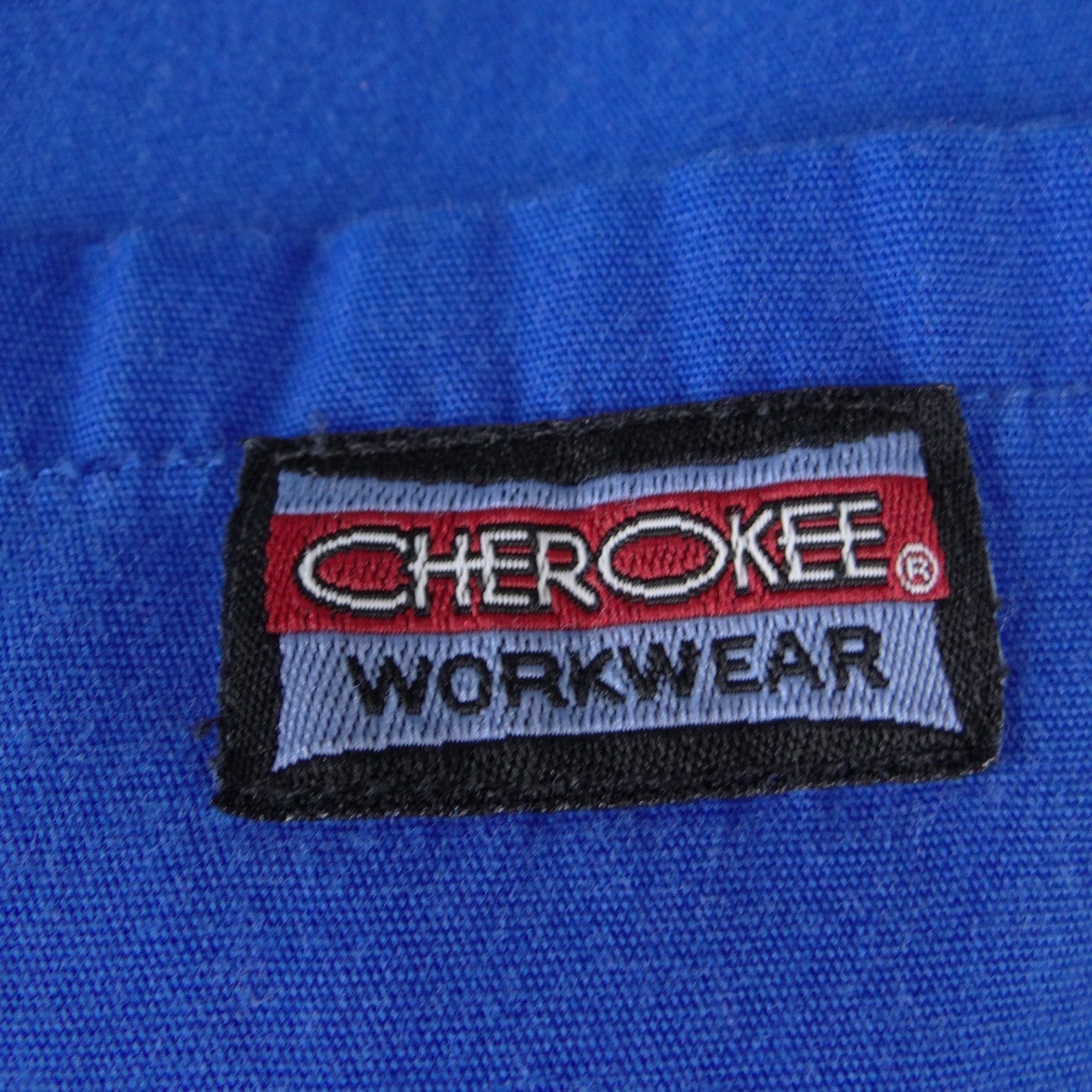 Cherokee Workwear Scrub Pants Womens XS Royal Blue Drawstring Cargo