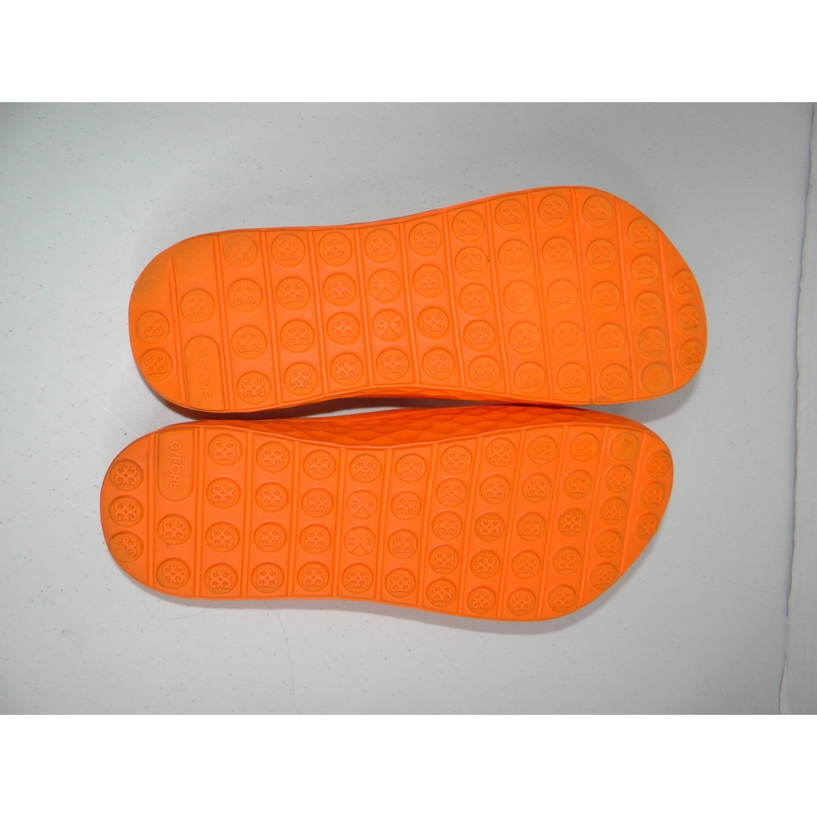 G/FORE MG4+ Slide Orange Mens 10 Womens 12 Lightweight Golf Sandals 2882