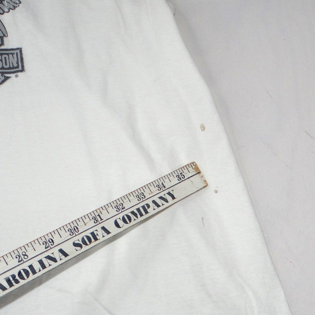 Harley Davidson Motorcycles Eagle Tank Top White Mens Size