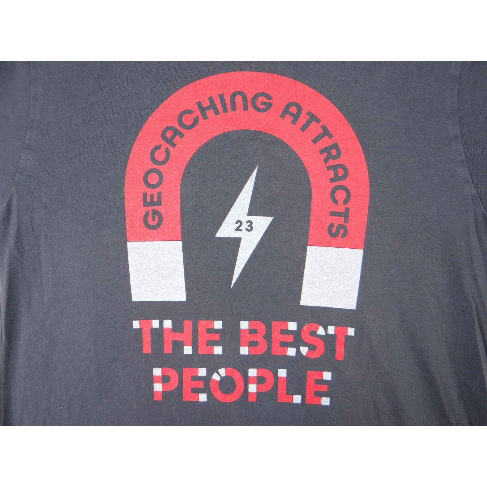 Bella Canvas Geocaching Graphic T Shirt The Best People Magnet Bolt Men Size S
