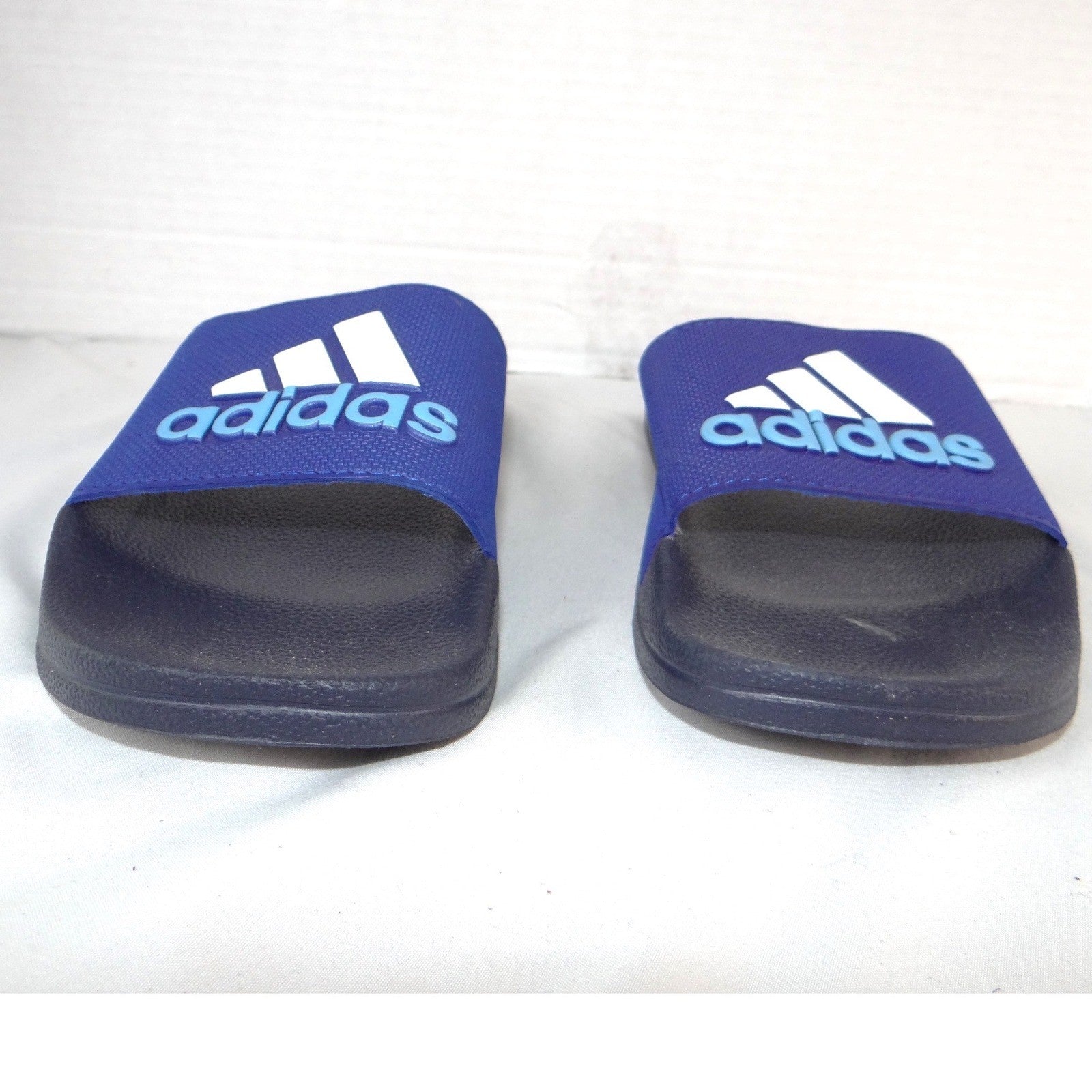 Adidas Adilette Shower Slides Blue Navy Kids Sandals Size 5
