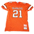 RARE Oklahoma State Barry Sanders 21 Throwback Football Jersey Orange XL 1986-88