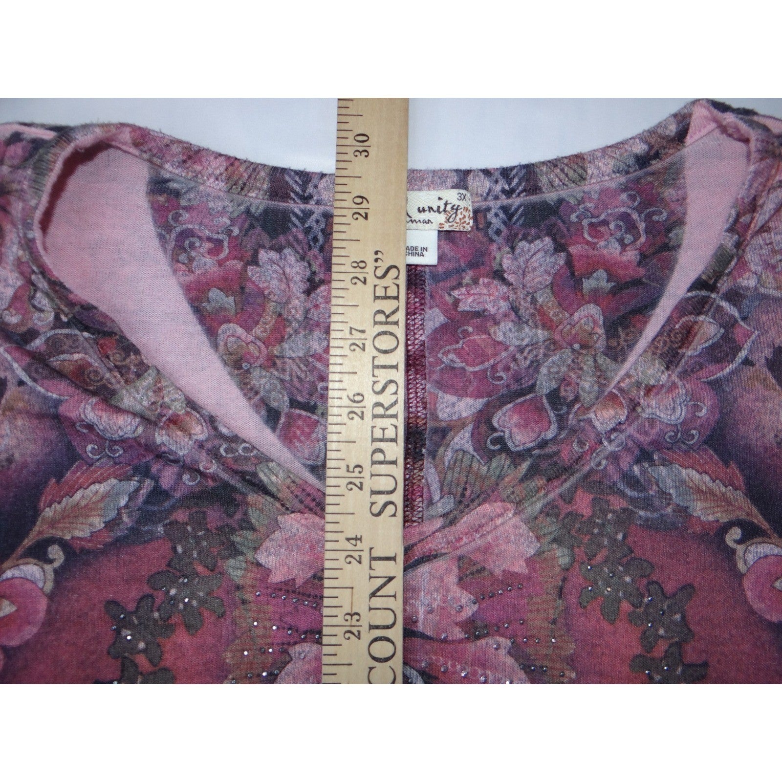World Unity Woman 3X Floral Patterned Blouse