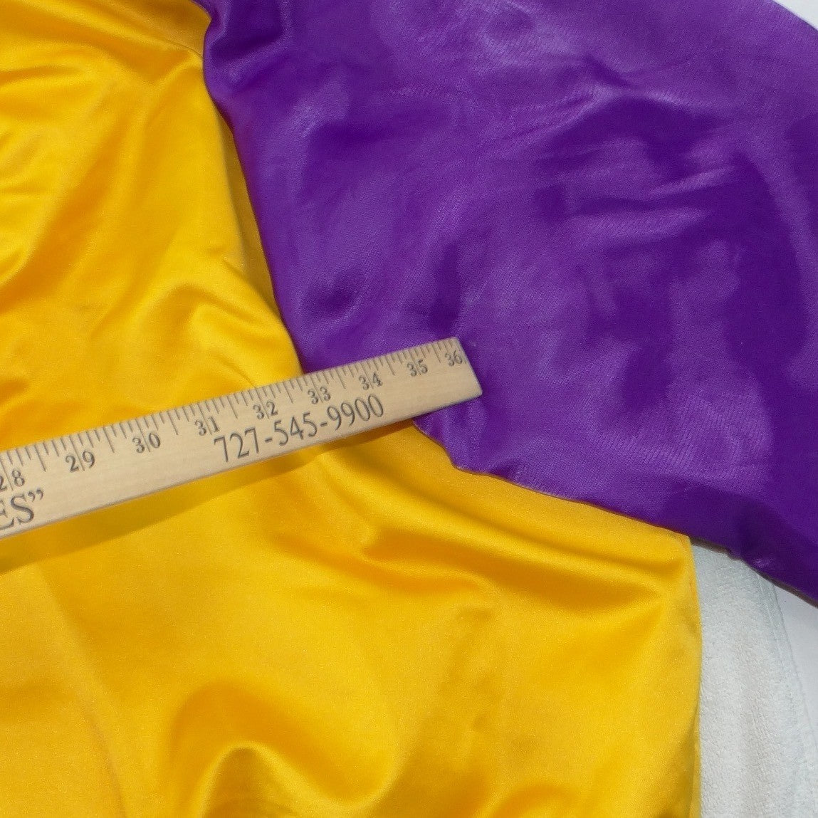 Nike Los Angeles Lakers Vintage NBA Bomber Jacket Yellow Purple XXL