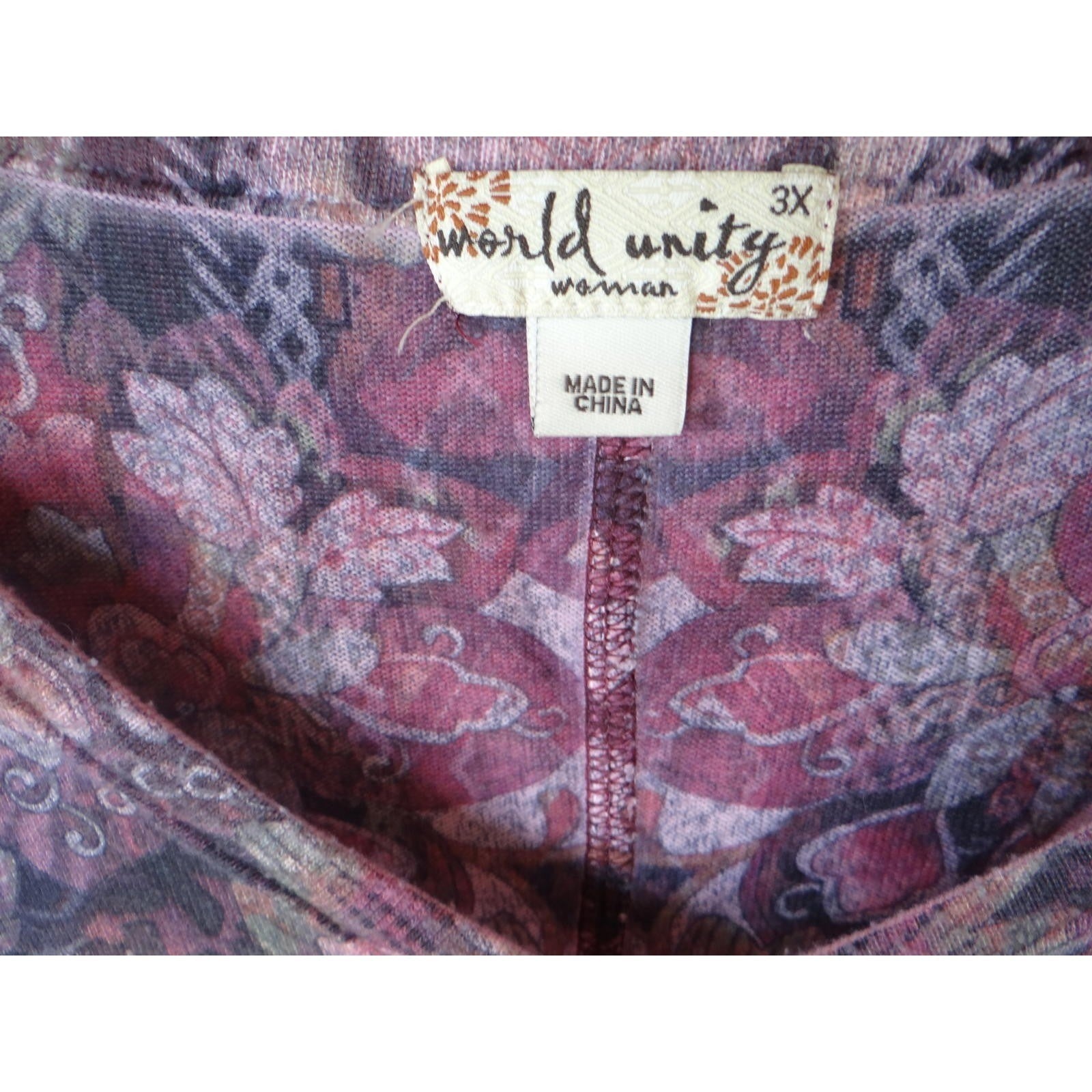 World Unity Woman 3X Floral Patterned Blouse