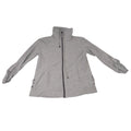 Coral Bay Energy Gray Full Zip Mock Neck Lace Up Side Jacket PS