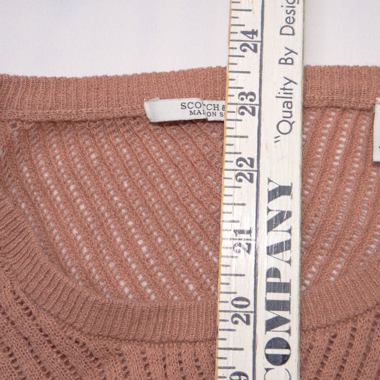 Scotch & Soda Maison Scotch Mauve Chevron Pointelle Knit Tank Top XS
