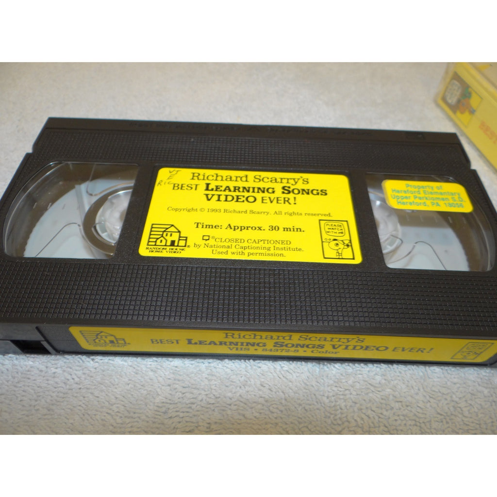 Richard Scarry's Best Learning Songs Video Ever! VHS 1993 Busytown Animated