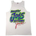 Vintage Smokin Joes Racing tank top featuring Jimmy Spencer graphics White Neon