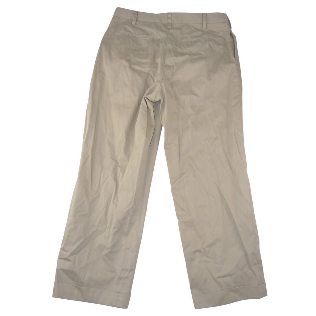 Eddie Bauer Mens 36x30 Classic Fit Pleated Chinos Khaki Tan Wrinkle Resistant