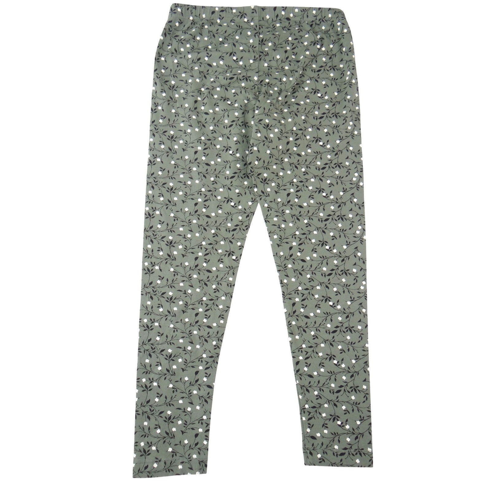 Old Navy Womens Sage Green Floral Print Cotton Spandex Leggings Size M 2305