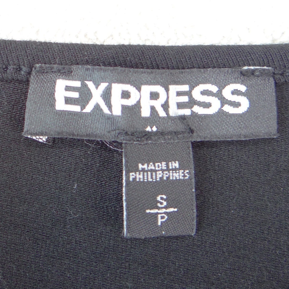 Express Womens Black Lace V-Neck Long Sleeve Snap Bottom Bodysuit Size S