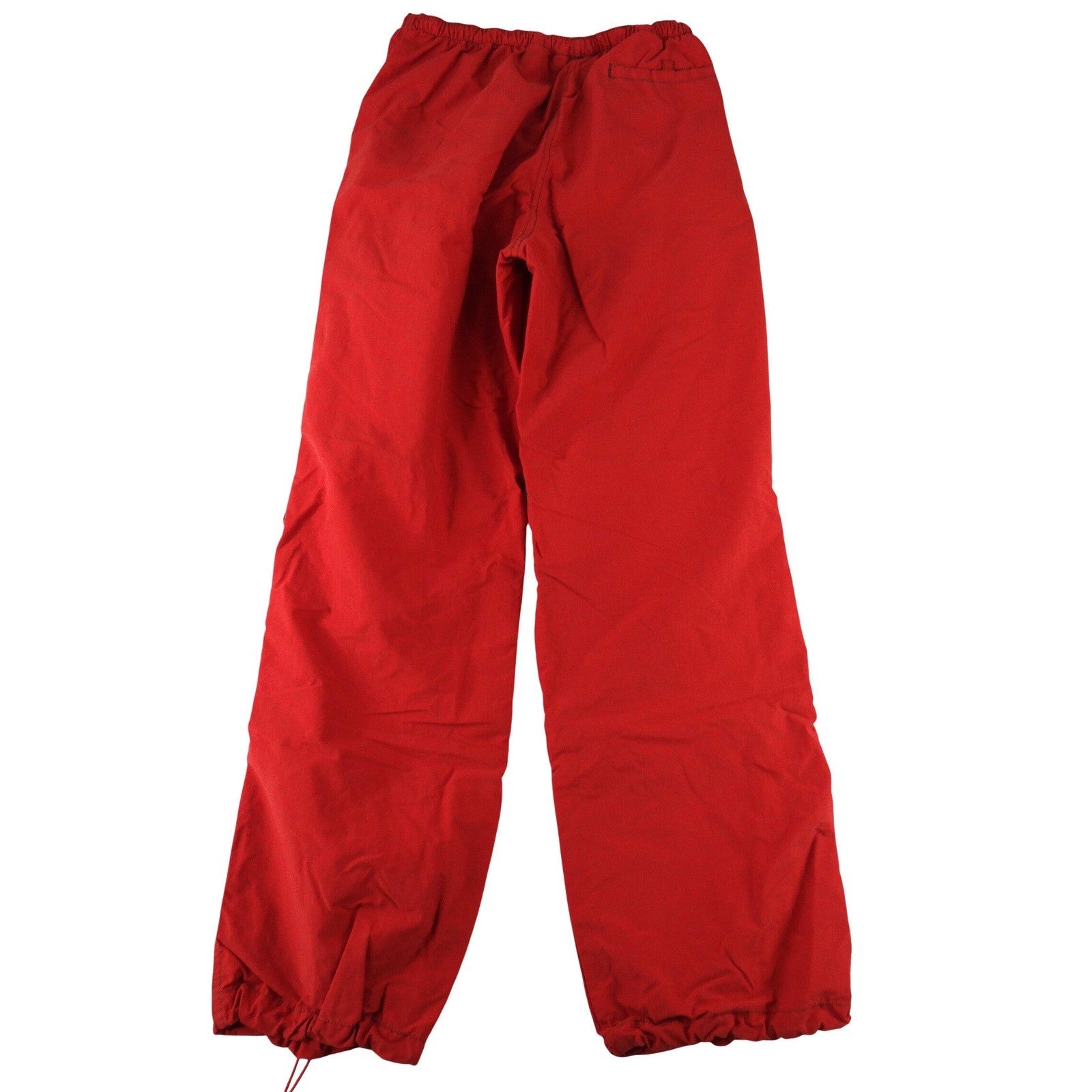Express World Brand Red Parachute Cargo Pants Womens Small Elastic Waist Y2K