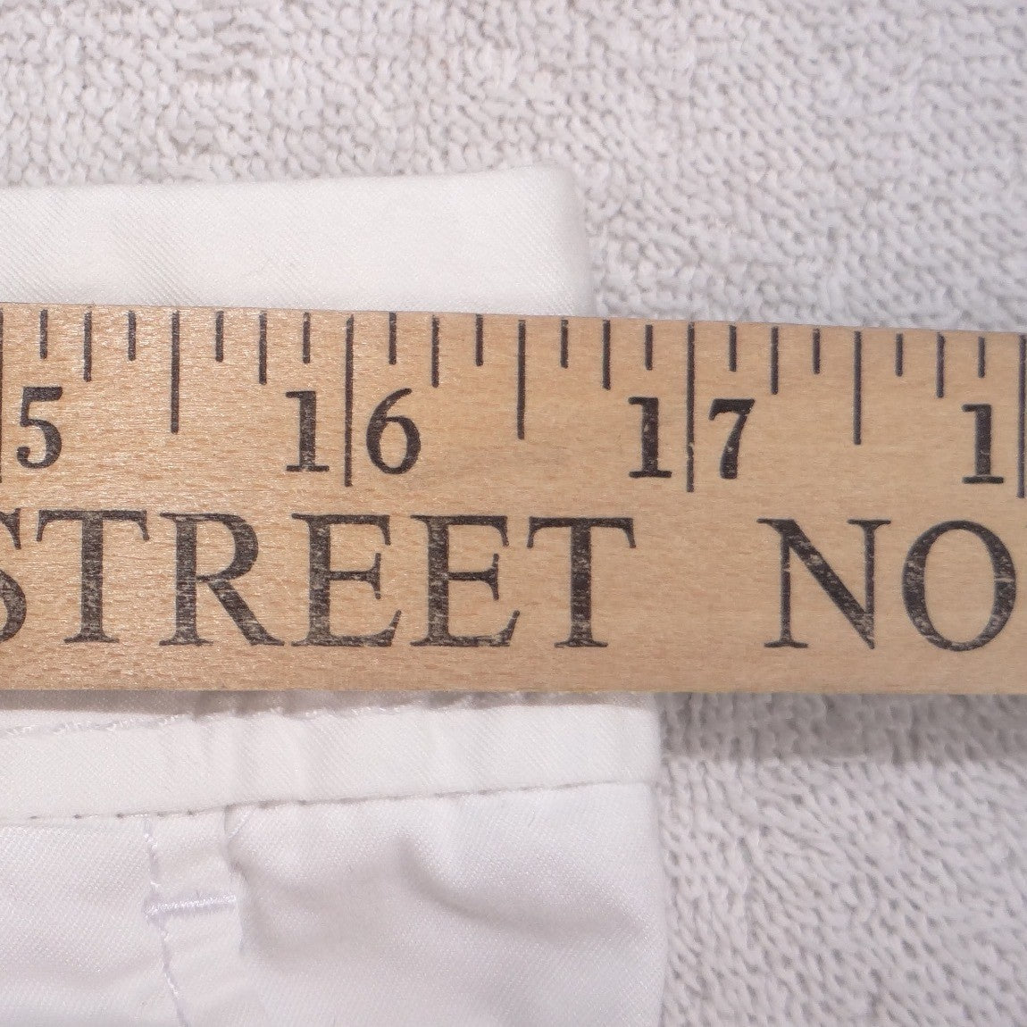 Express White Straight Leg Trousers Womens Size 8 Mid Rise Cotton Blend Pants