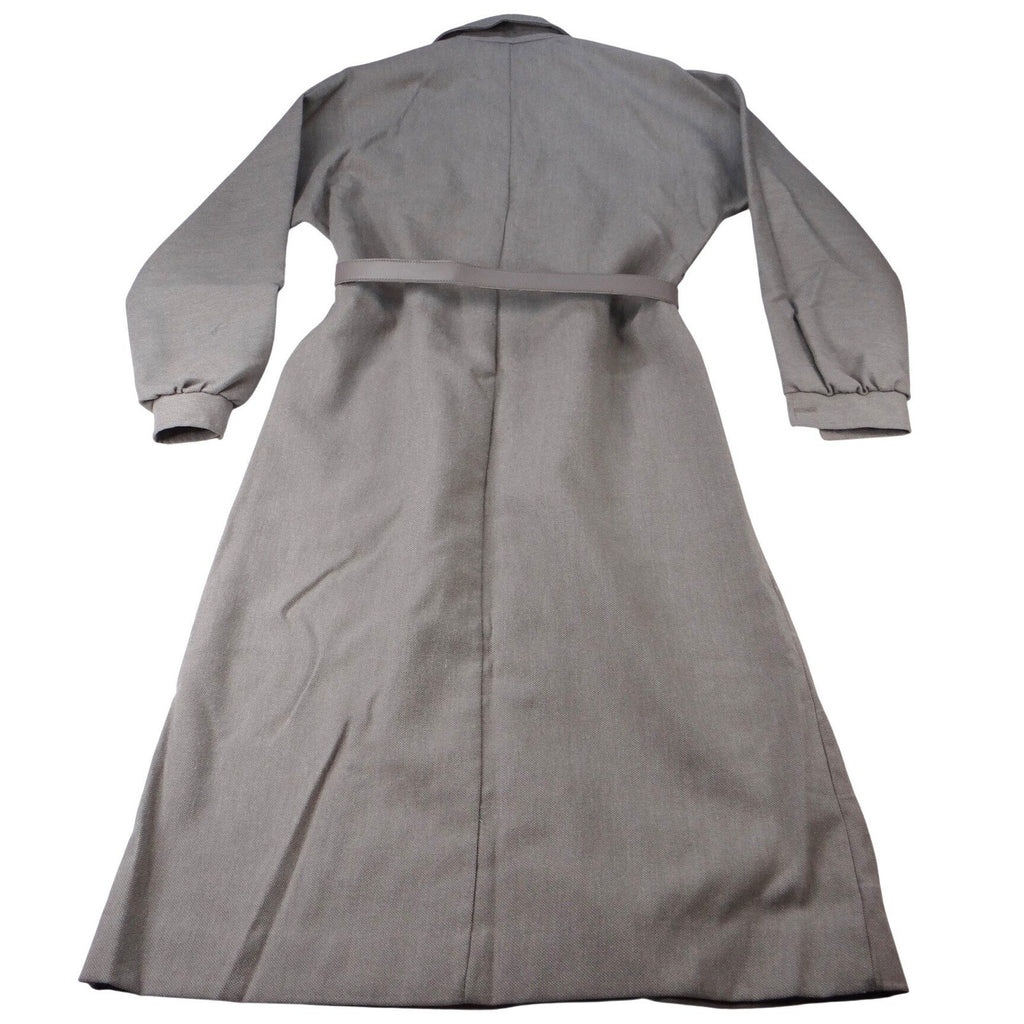 Vintage Country Miss Grey Plaid Button Front Belted Dress Women's Size 8 Wool