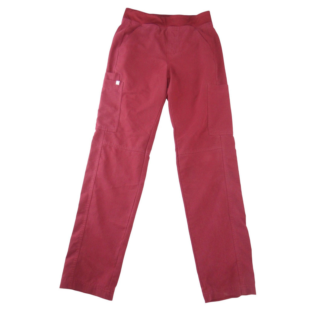 FIGS Technical Collection  Burgundy Cargo Scrub Pants Women XS Straight Leg