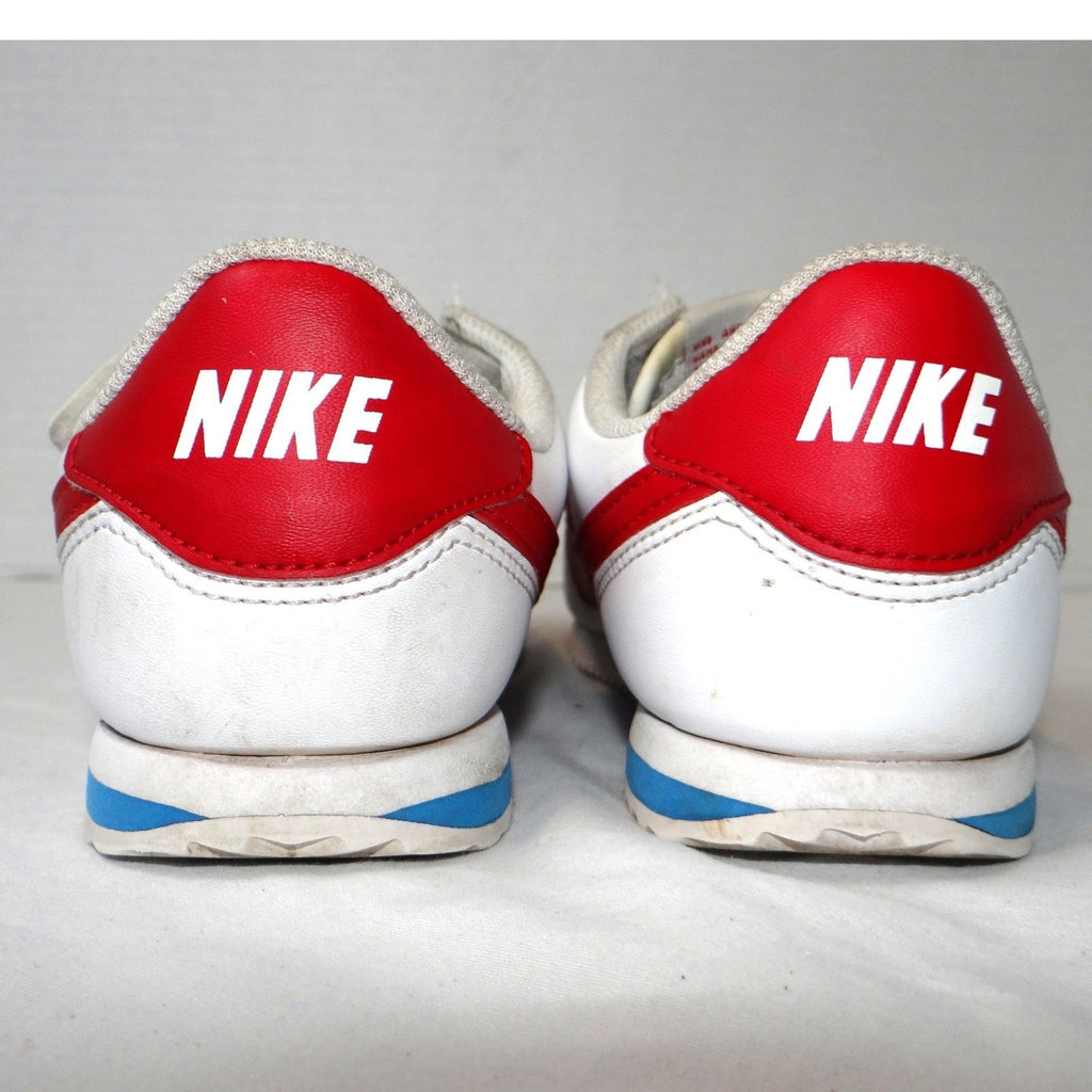 Nike Cortez White Red Blue Leather Sneakers Shoes Sz 13C DM0951115
