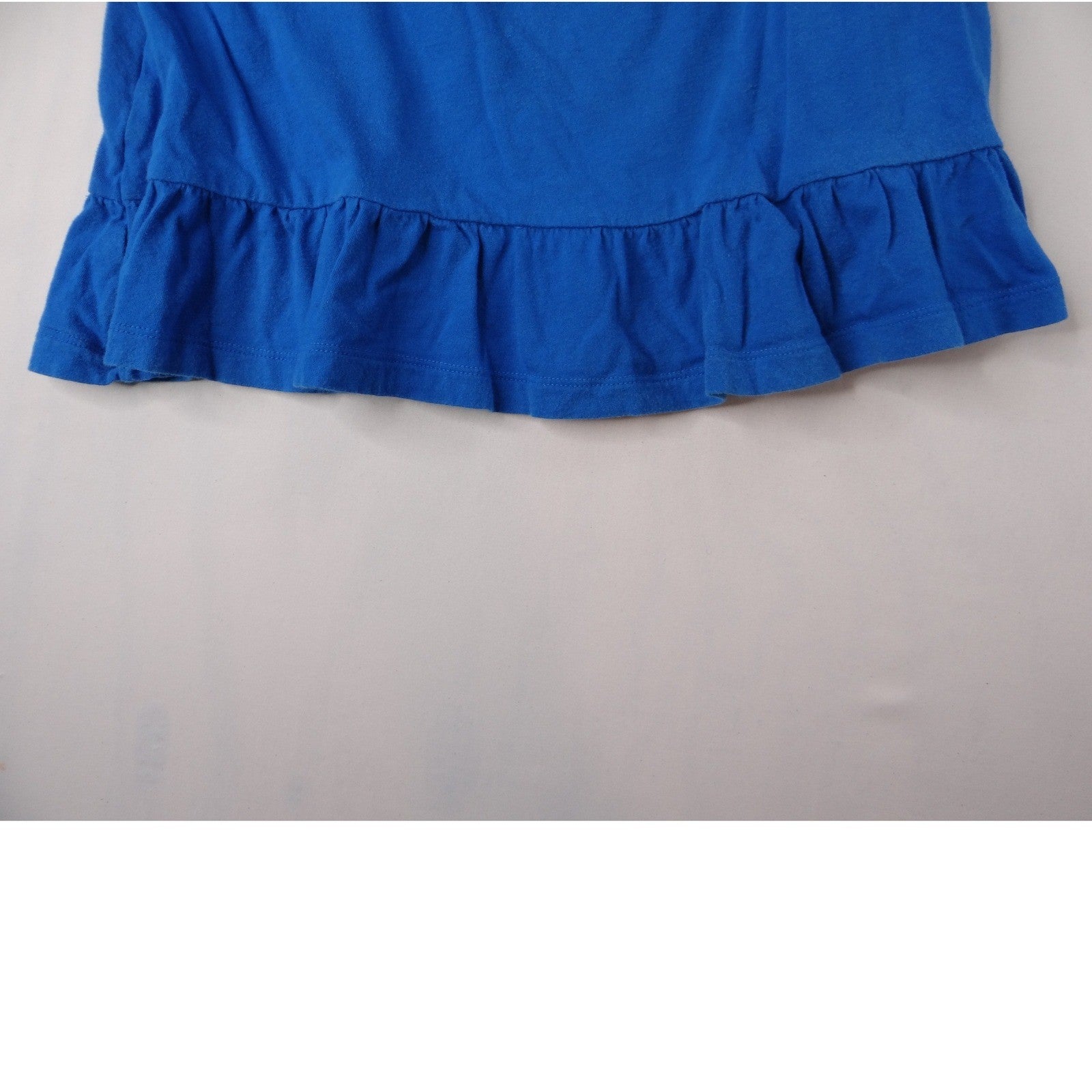 Secret Treasures Sleepwear Blue Cotton Ruffle Tank Top S/CH