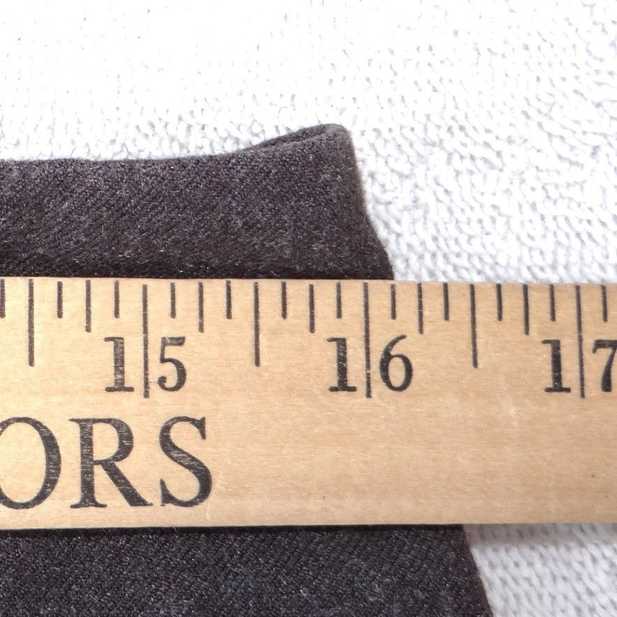 Bandolino Womens Wide Leg Cuffed Dress Pants Dark Gray Wool Blend Stretch Sz 10