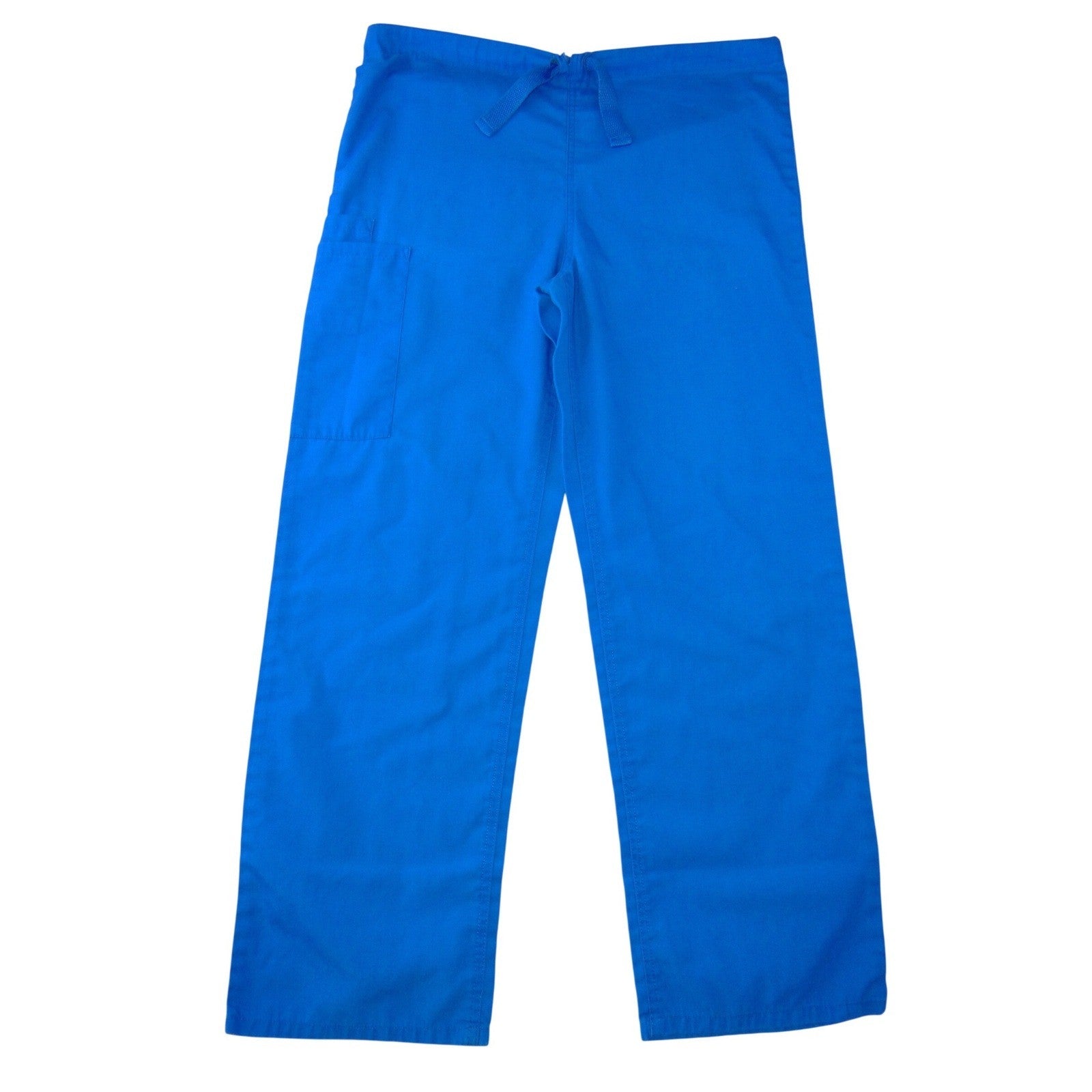 Cherokee Workwear Womens Royal Blue Scrub Pants XS Drawstring Straight Leg
