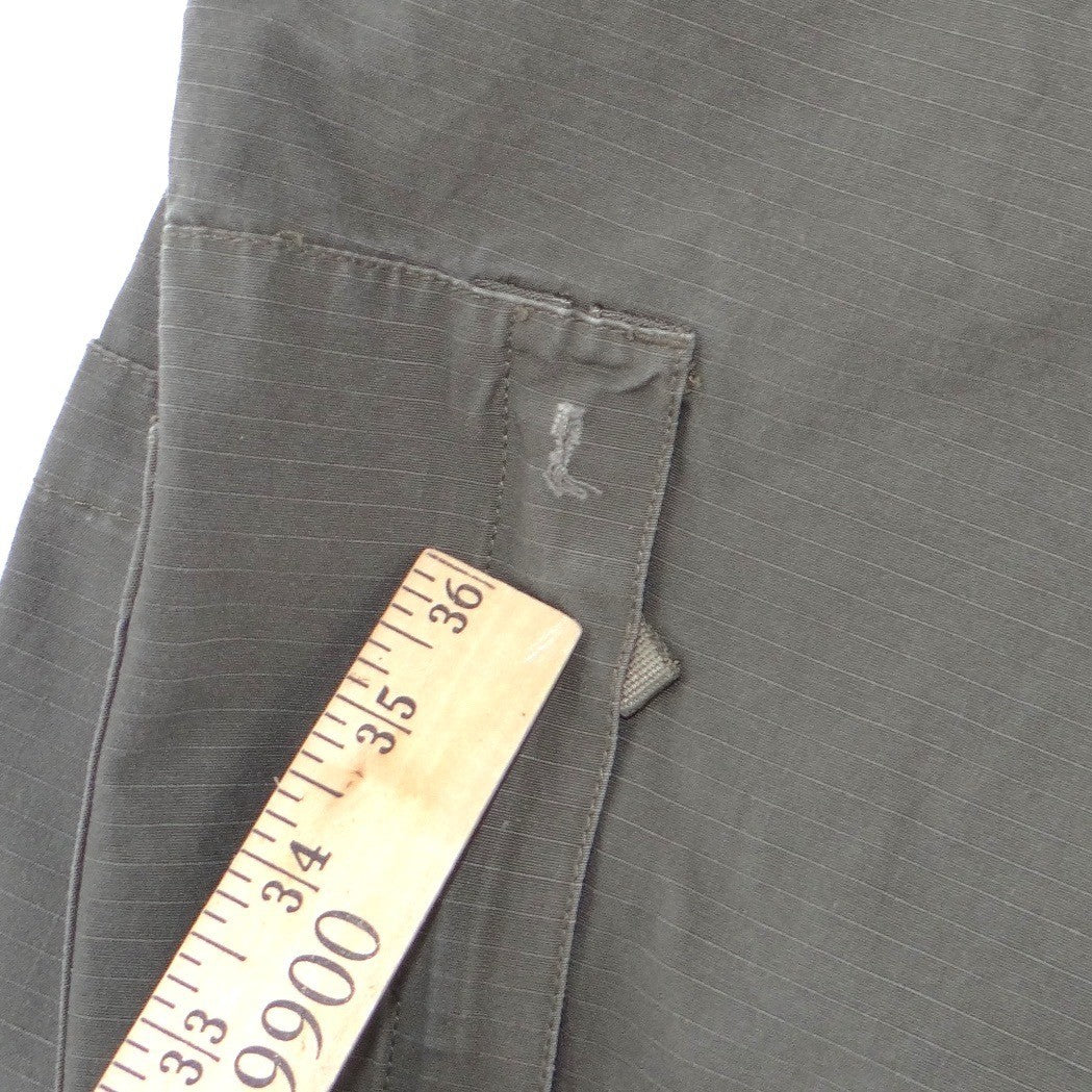 Roundtree & Yorke Mens Olive Green Ripstop Cotton Cargo Shorts Size