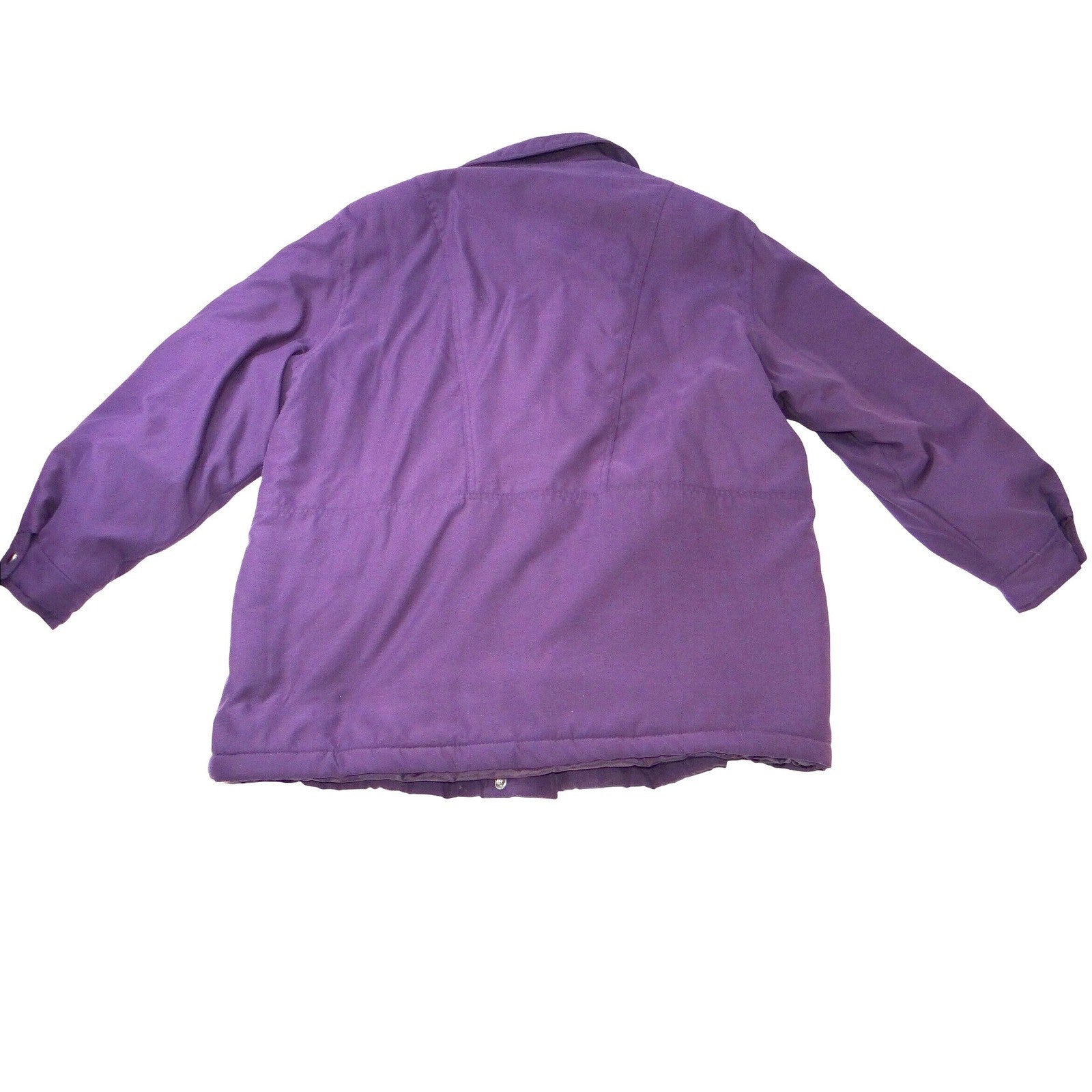 Bromley Sport Womens Purple Quilted Lined Jacket Size L Thermoloft Winter Coat