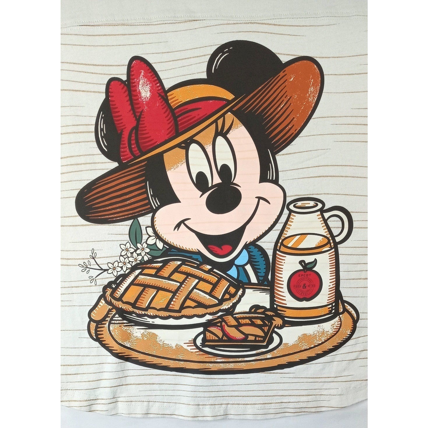 Vintage Disney Over-Sized Long Sleeve TShirt Minnie Mouse Sweet As Pie Womens L