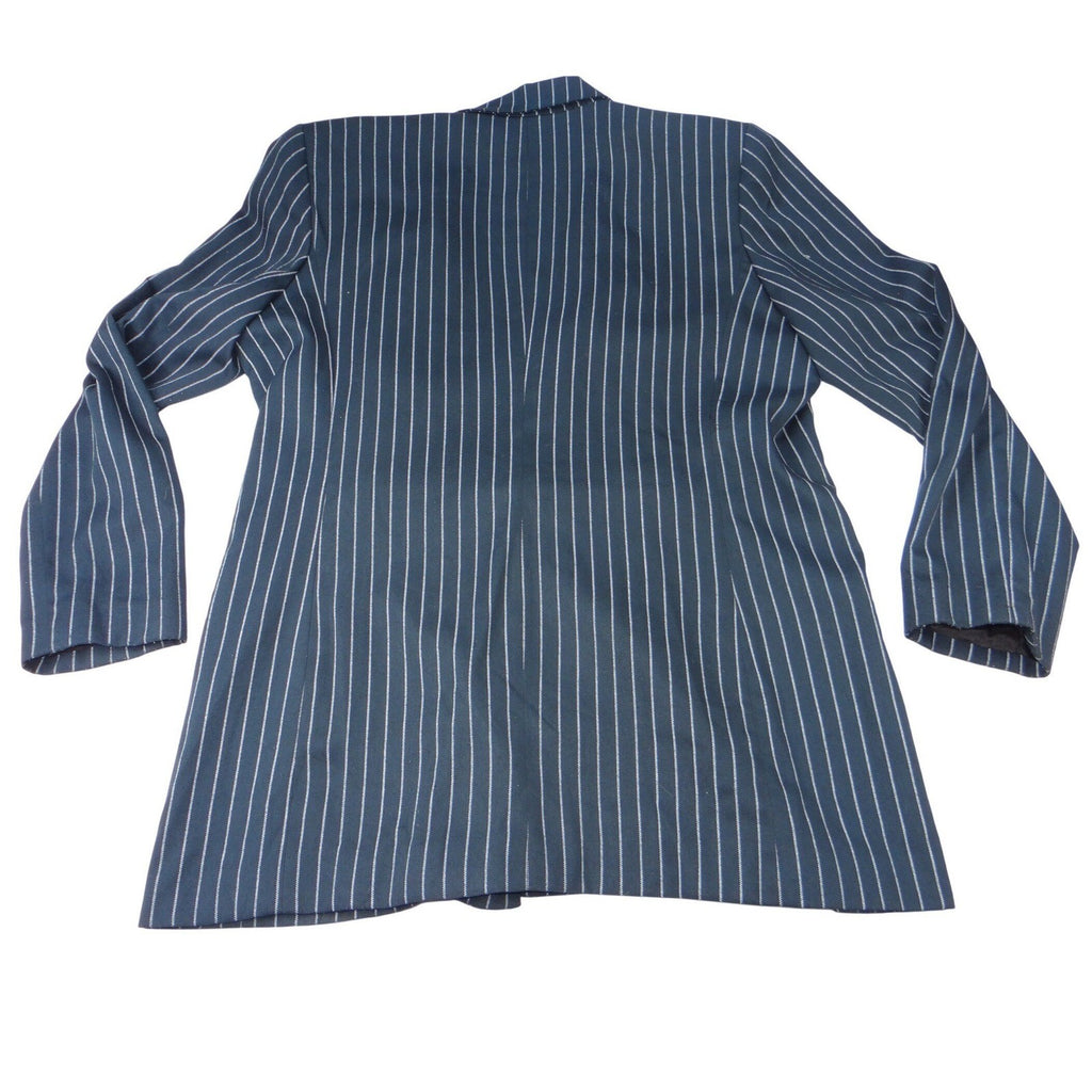 Siegel Pinstripe Double Breasted Blazer Navy White Size 16