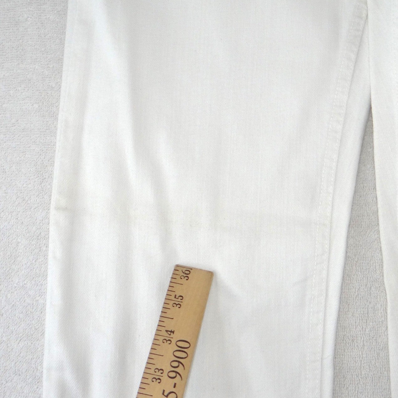 Black Orchid Los Angeles Womens White Distressed Straight Leg Jeans Size 28