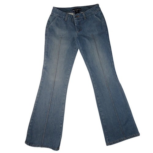 Bebe Jeans Womens Size 27 Blue Denim Flare Leg Jeans Made in USA