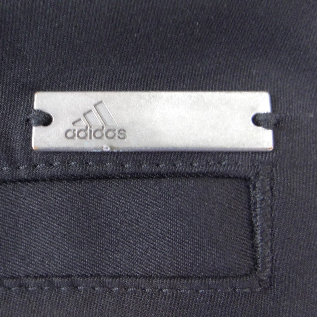 Adidas Mens Golf Shorts Black Size 2 Solid Polyester Performance Activewear