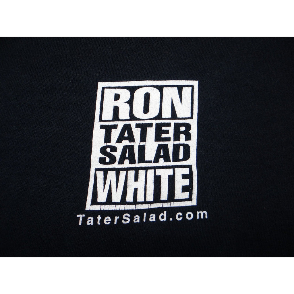 Ron Tater Salad White Comedy T Shirt Mens Medium Gildan Black