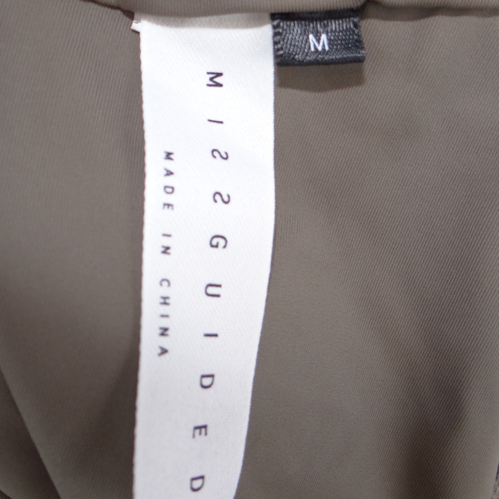 Missguided Taupe Brown Strapless Tube Top Minimalist Stretch Bandeau Bodice