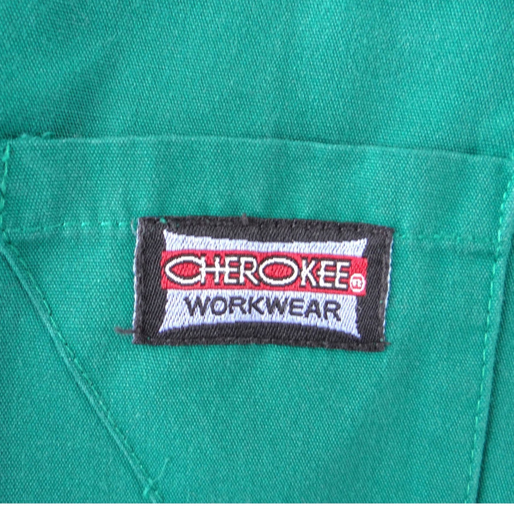 Cherokee Workwear Womens Green Elastic Waist Cargo Scrub Pants XS