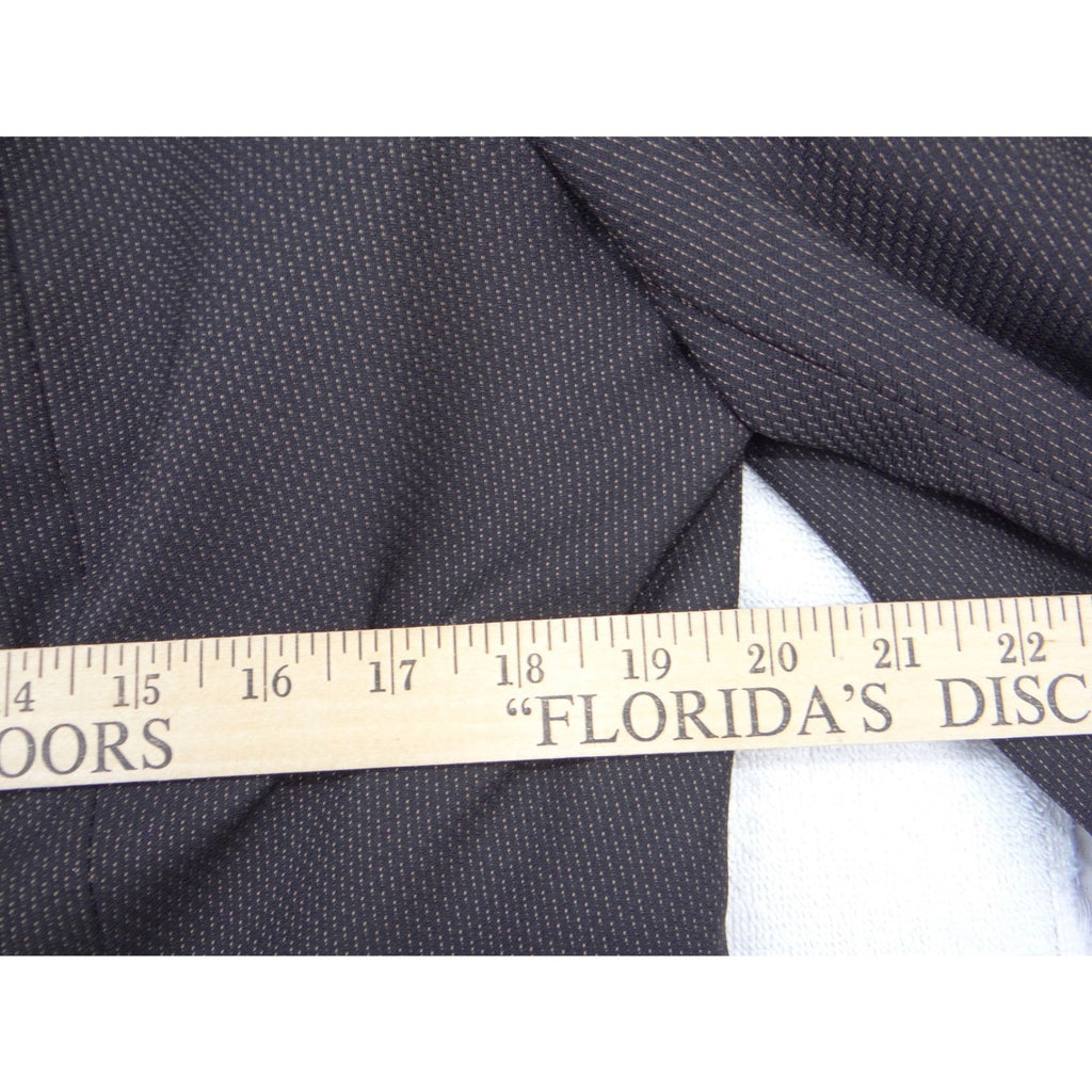 Jones Wear Suit Womens 14 Brown Blazer Skirt Set Micro Texture Professional 2pc