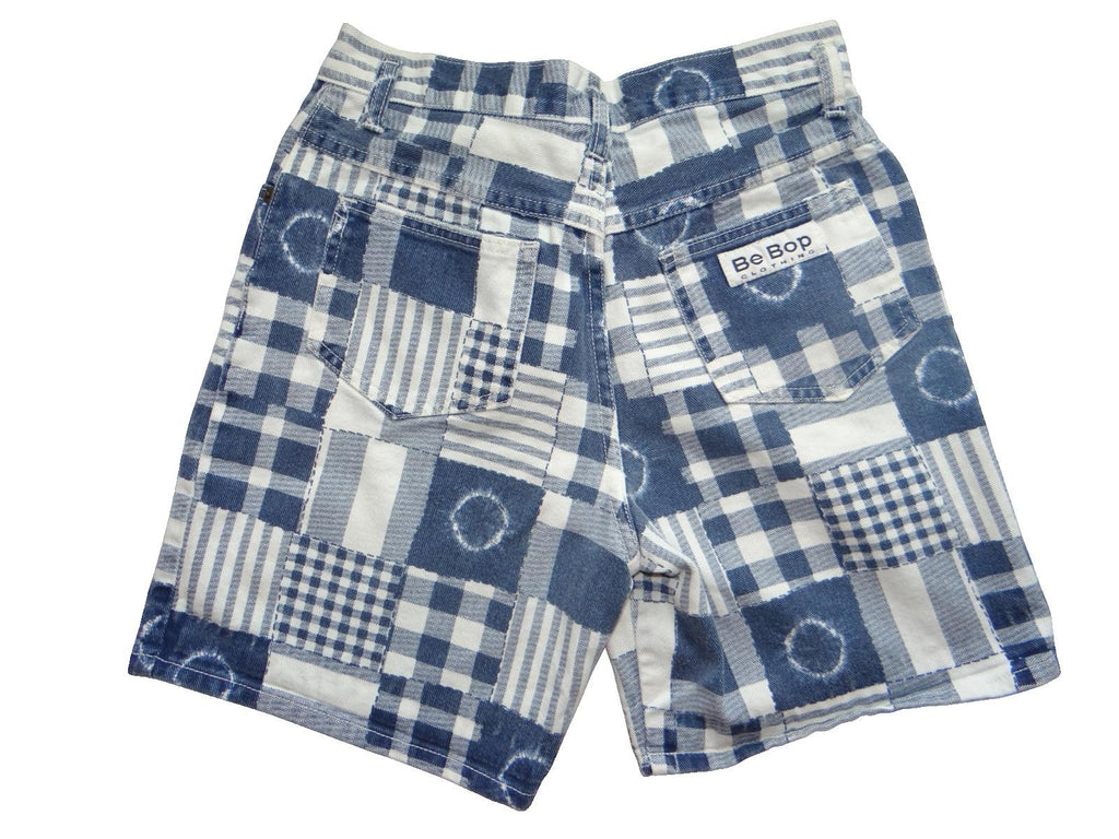 Women's Patchwork Pattern Casual Shorts XXS Size 0-2