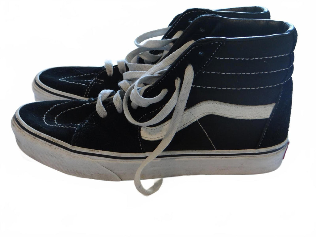 Vans Sk8-Hi Black and White High-Top Sneakers