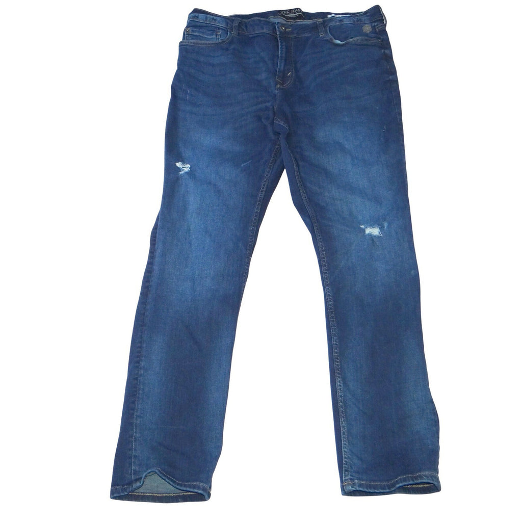 DCC JEANS Women Slim Fit Dark Wash Distressed Denim Jeans