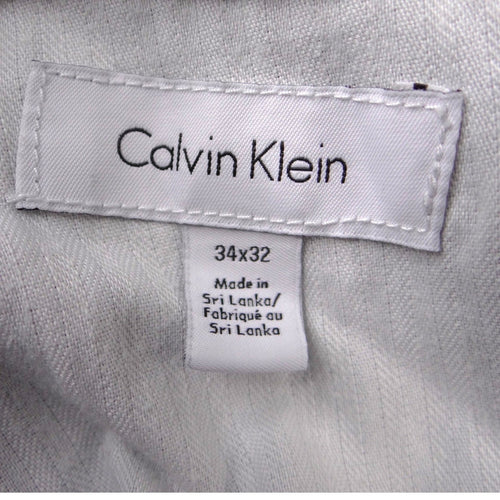 Calvin Klein Mens Extreme Slim Fit Stretch Pants Light Grey 34x32 Chinos